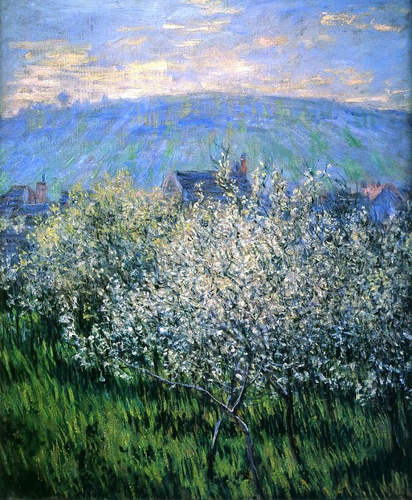Plums Blossom, Claude Oscar Monet