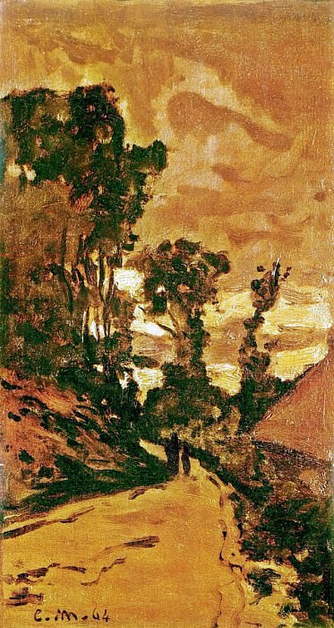 The Road to the Farm of Saint-Simeon, Claude Oscar Monet