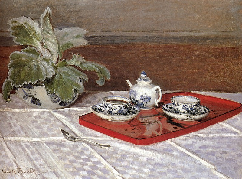 The Tea Set, Claude Oscar Monet