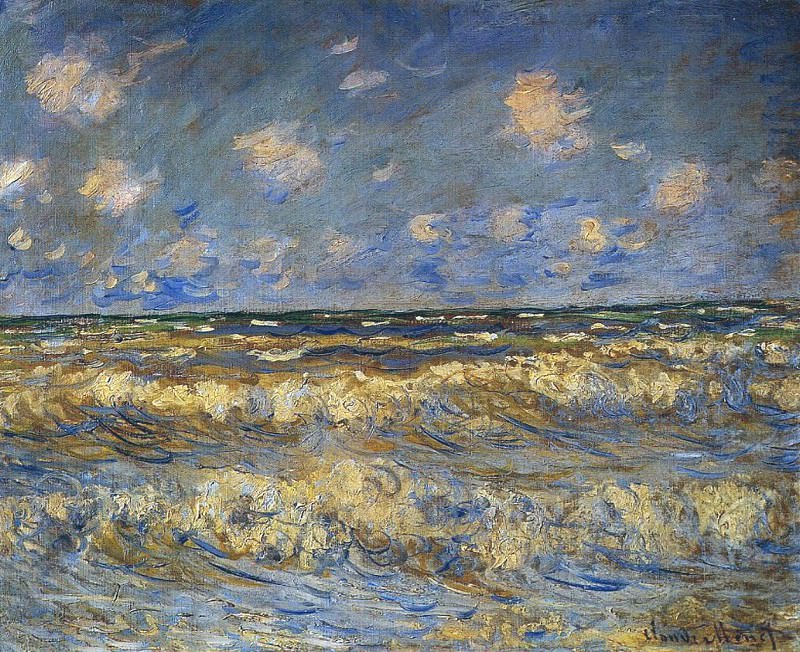 Rough Sea, Claude Oscar Monet