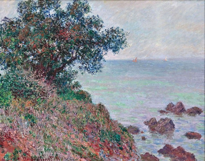Mediteranian Coast, Grey Day, Claude Oscar Monet