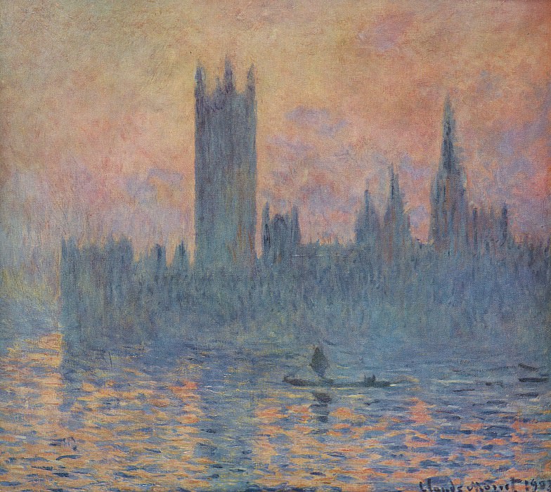 Houses of Parliament in Winter, Claude Oscar Monet