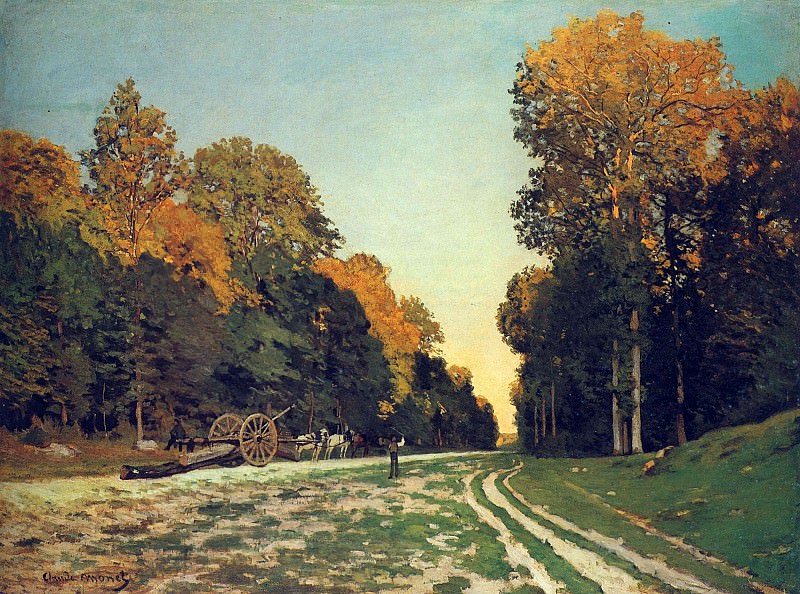 The Road from Chailly to Fontainebleau, Claude Oscar Monet