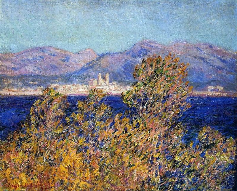 Antibes Seen from the Cape, Mistral Wind, Claude Oscar Monet