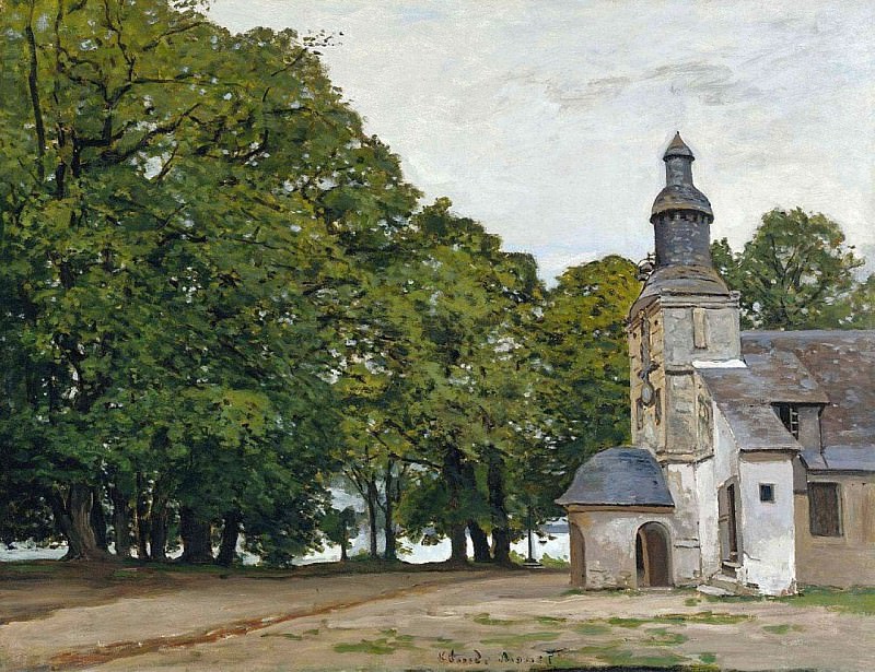 The Chapel Notre-Dame de Grace at Honfleur, Claude Oscar Monet