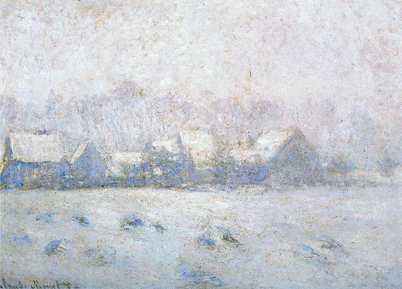 Snow Effect, Giverny, Claude Oscar Monet