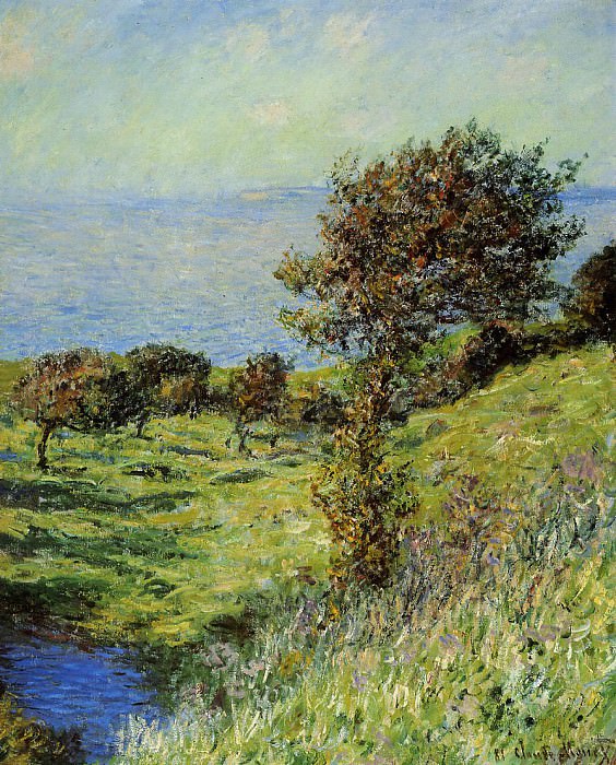 Cliffs of Varengeville, Gust of Wind, Claude Oscar Monet