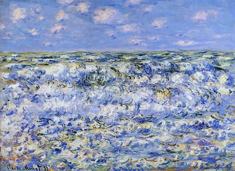 Waves Breaking, Claude Oscar Monet