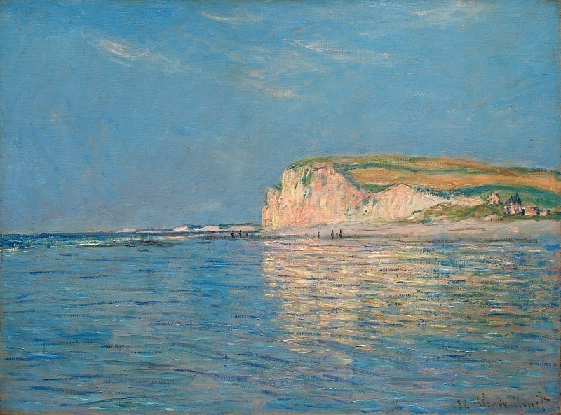 Low Tide at Pourville , Claude Oscar Monet