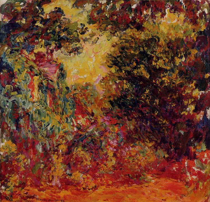 The ArtistвЂ™s House Seen from the Rose Garden, Claude Oscar Monet