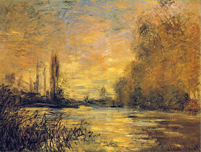 The Small Arm of the Seine at Argenteuil, Claude Oscar Monet