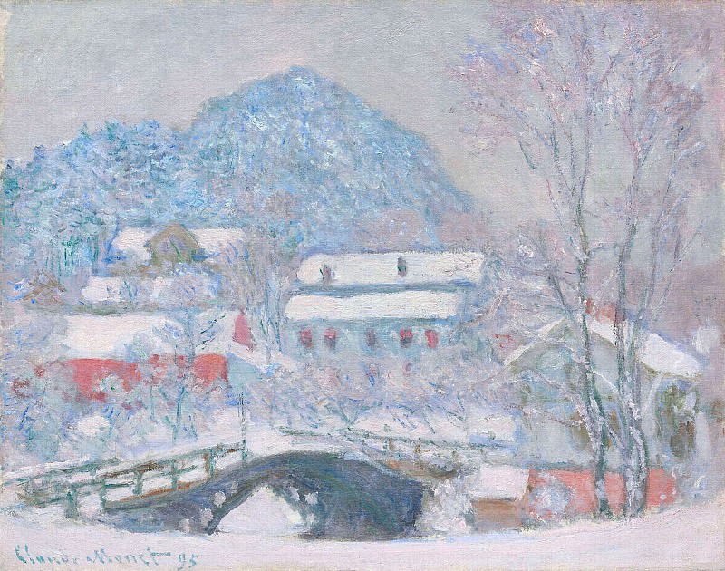 Norway, Sandviken Village in the Snow, Claude Oscar Monet