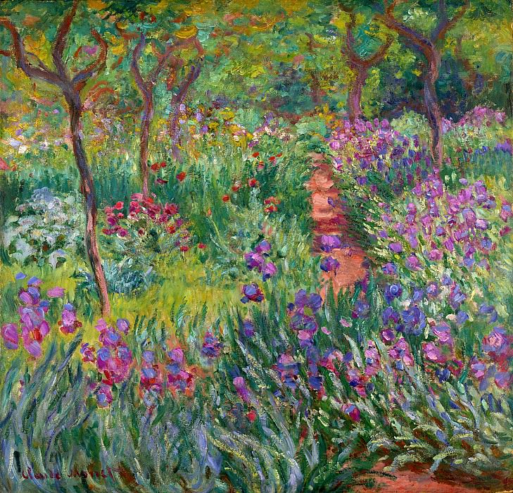 Сад ирисов в Живерни, 1899-1900 гг., Клод Оскар Моне