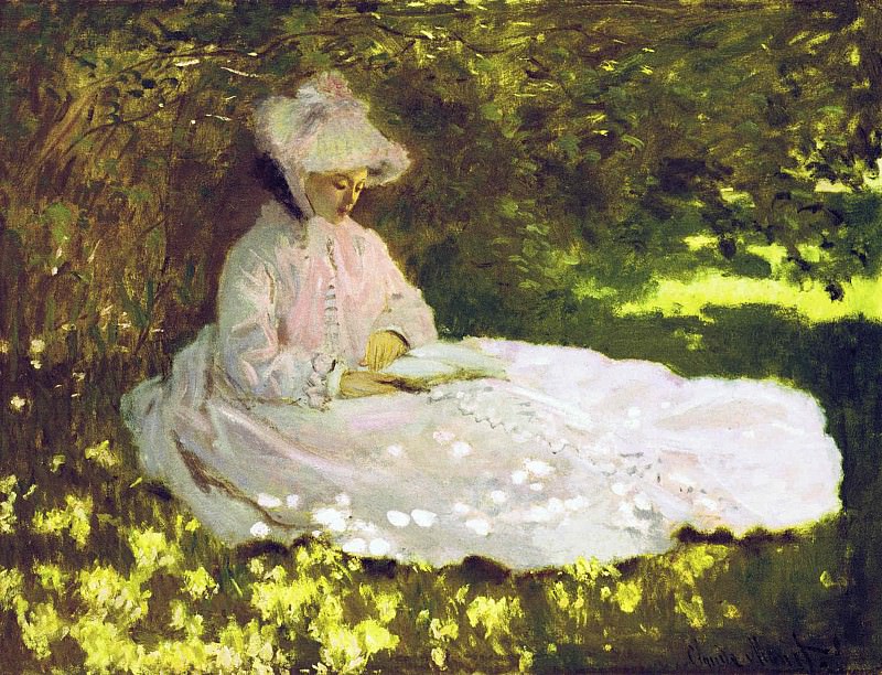 Woman Reading, Claude Oscar Monet
