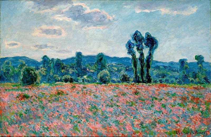 Poppy Field in Giverny 03, Claude Oscar Monet