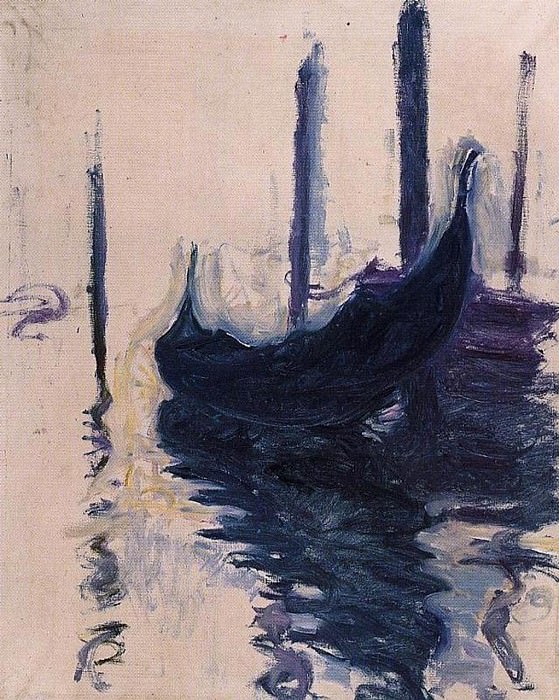 Gondola in Venice, Claude Oscar Monet