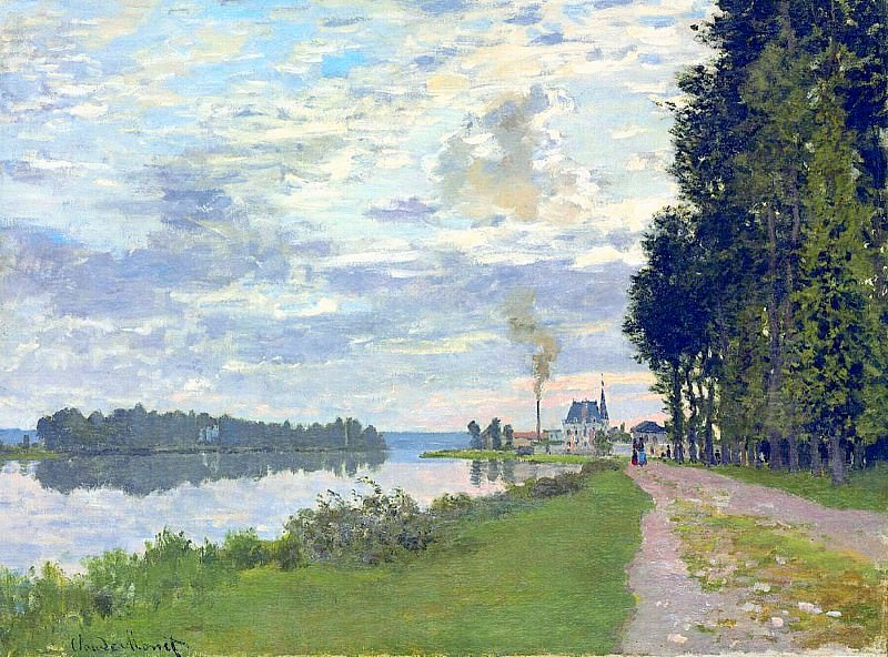 The Promenade at Argenteuil 02, Claude Oscar Monet