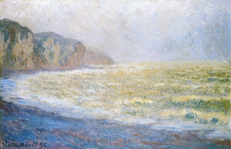 Cliff at Pourville, Claude Oscar Monet