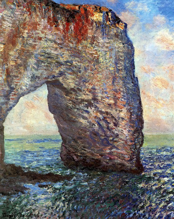The Mannerport near Etretat, Claude Oscar Monet