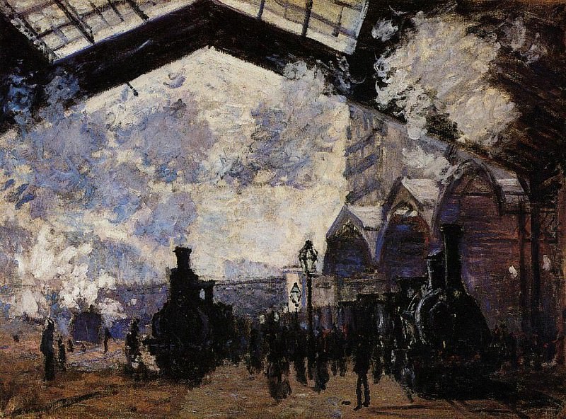 Saint-Lazare Station, Exterior View, Claude Oscar Monet