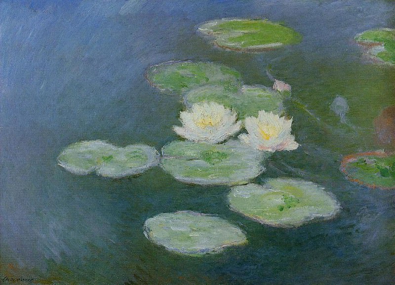 Water Lilies, Evening Effect, Claude Oscar Monet