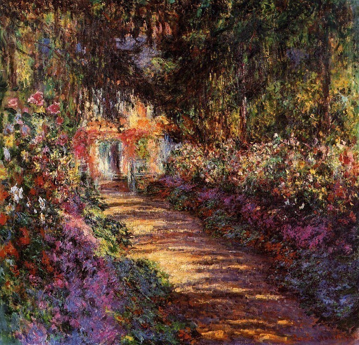 Pathway in Monetв’s Garden at Giverny, Claude Oscar Monet