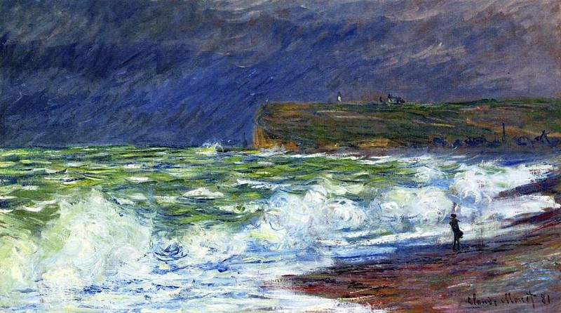 The Beach at Fecamp, Claude Oscar Monet