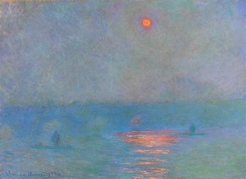Waterloo Bridge, Sunlight in the Fog, Claude Oscar Monet