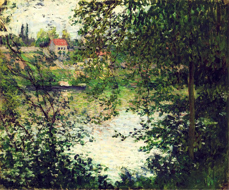 The Isle Grande-Jatte through the Poplars, Claude Oscar Monet