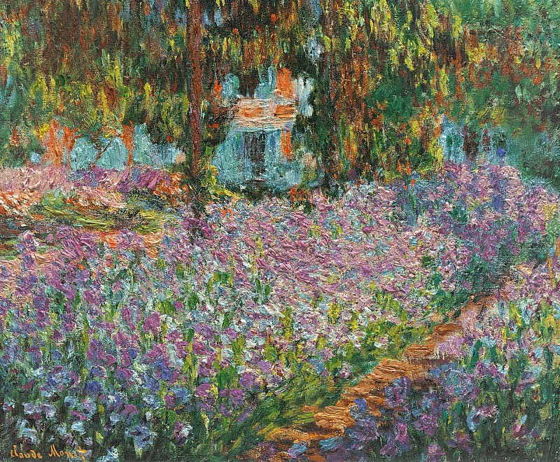 Irises in MonetвЂ™s Garden 03, Клод Оскар Моне