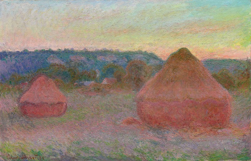 Stacks of Wheat , Claude Oscar Monet