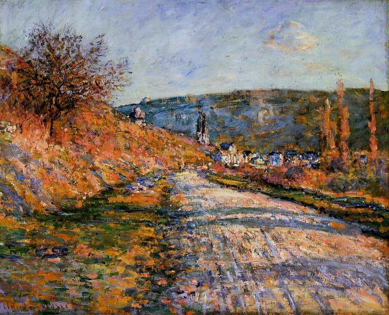 The Road to Vetheuil, Claude Oscar Monet