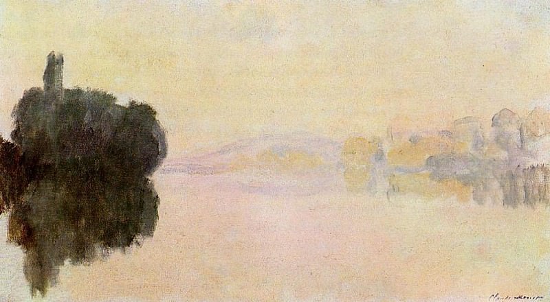 The Seine at Port-Villez, Pink Effect, Claude Oscar Monet