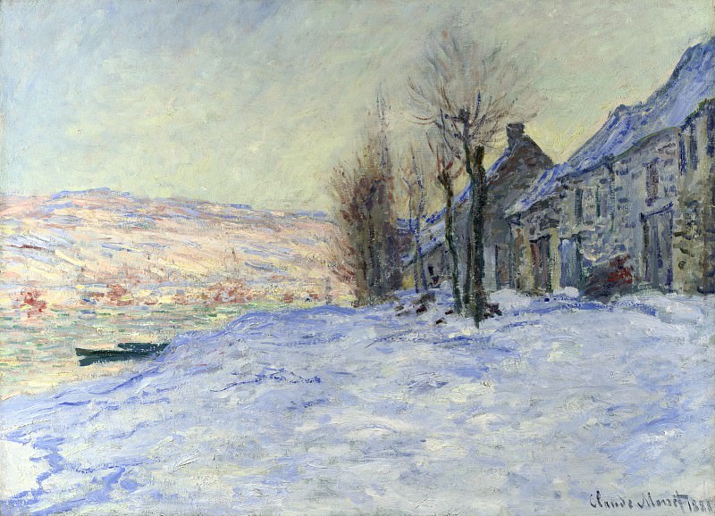 Lavacourt, Sun and Snow, Claude Oscar Monet