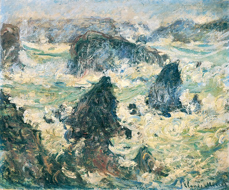 Storm on the Cote de Belle-Ile, Claude Oscar Monet