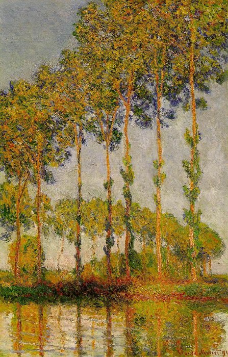 Poplars, Row in Autumn, Claude Oscar Monet