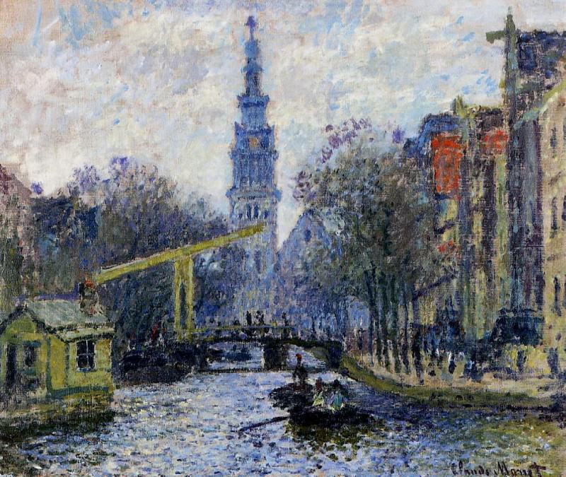 Canal in Amsterdam, Claude Oscar Monet