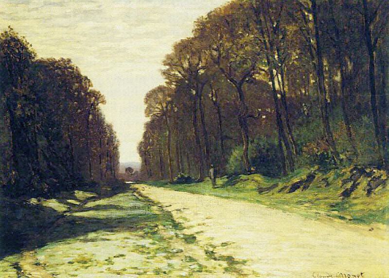 Road in a Forest Fontainebleau, Claude Oscar Monet