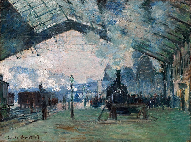 Arrival of the Normandy Train, Gare Saint-Lazare, Claude Oscar Monet