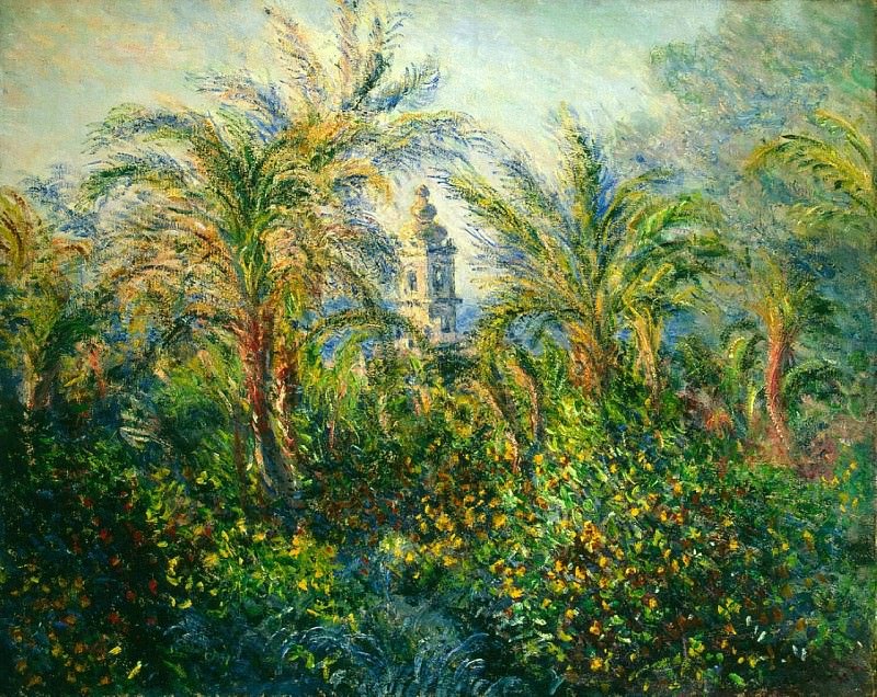 Garden in Bordighera, Morning Effect, Claude Oscar Monet