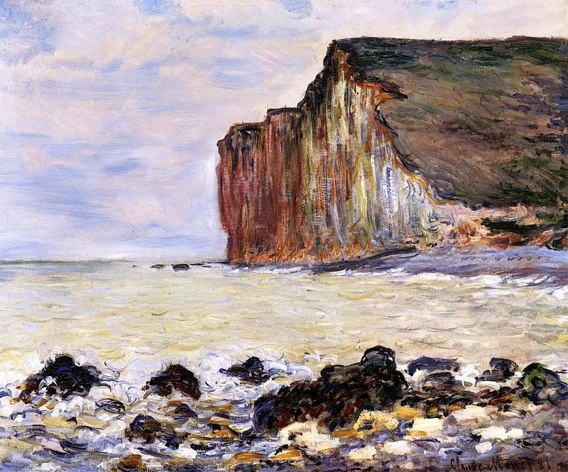 Cliffs of Les Petites-Dalles, Claude Oscar Monet