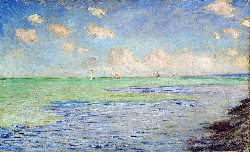 The Sea at Pourville, Claude Oscar Monet