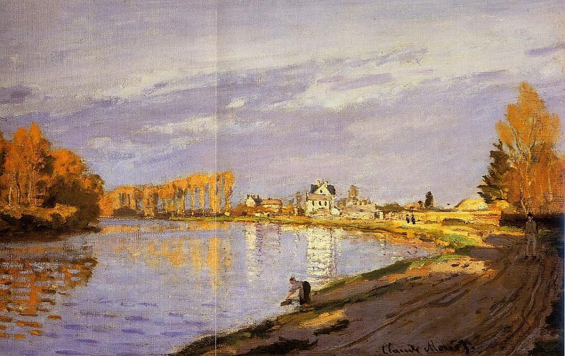 The Seine near Bougival , Claude Oscar Monet