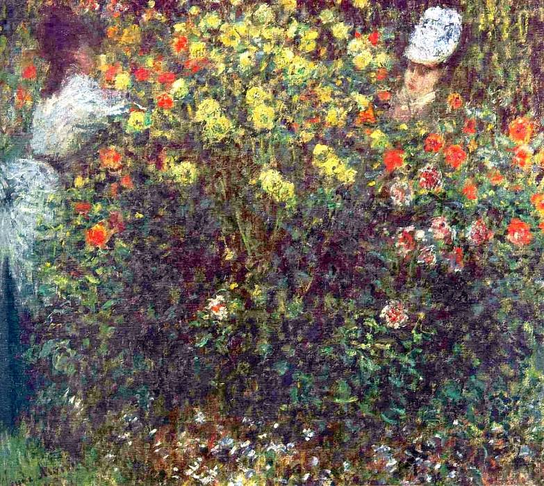 Девушки в саду, Клод Оскар Моне