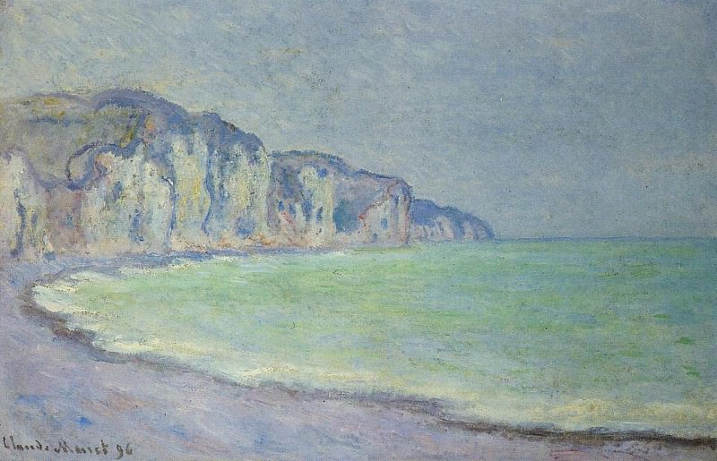 Cliff at Pourville 2, Claude Oscar Monet