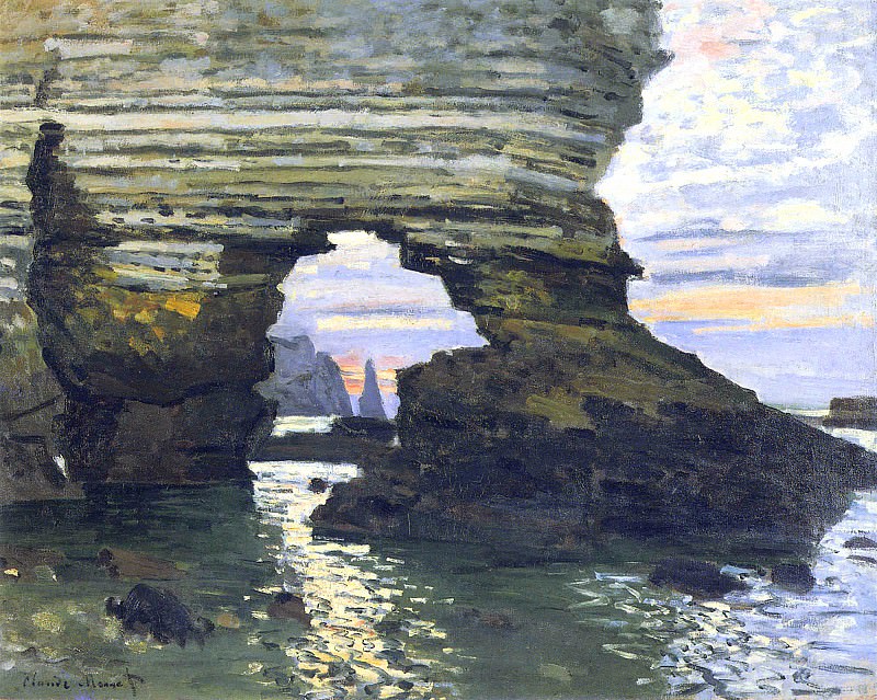 La Porte d`Amount Etretat, Claude Oscar Monet