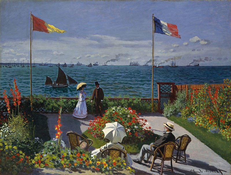 Garden at Sainte-Adresse, Claude Oscar Monet
