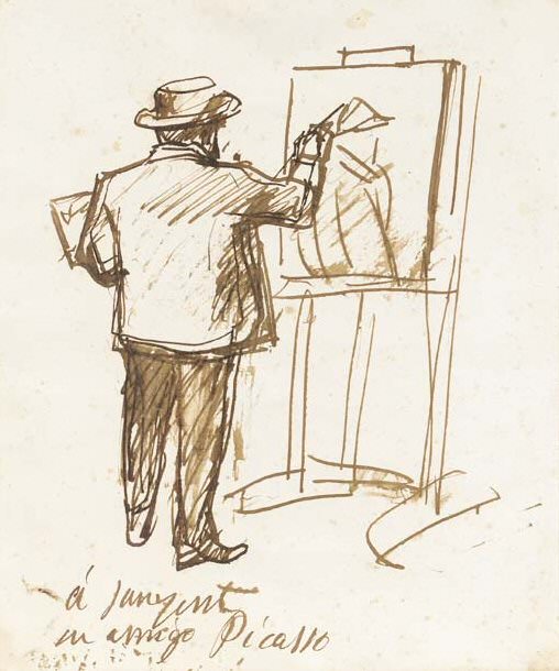 1900 Le peintre SВbastien Junyent, Пабло Пикассо (1881-1973) Период: 1889-1907