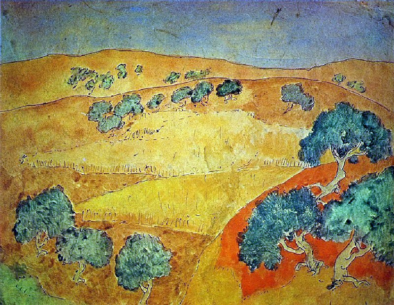 1902 Barcelone, paysage dВtВ, Pablo Picasso (1881-1973) Period of creation: 1889-1907