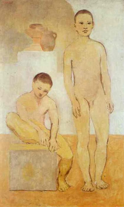 1905 Deux jeunes, Pablo Picasso (1881-1973) Period of creation: 1889-1907